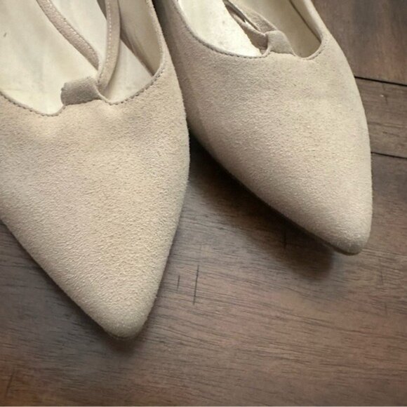 Butter Shoes Made in Italy Tan Ballerina Pointed Flats Balletcore Size 8 - Picture 8 of 12